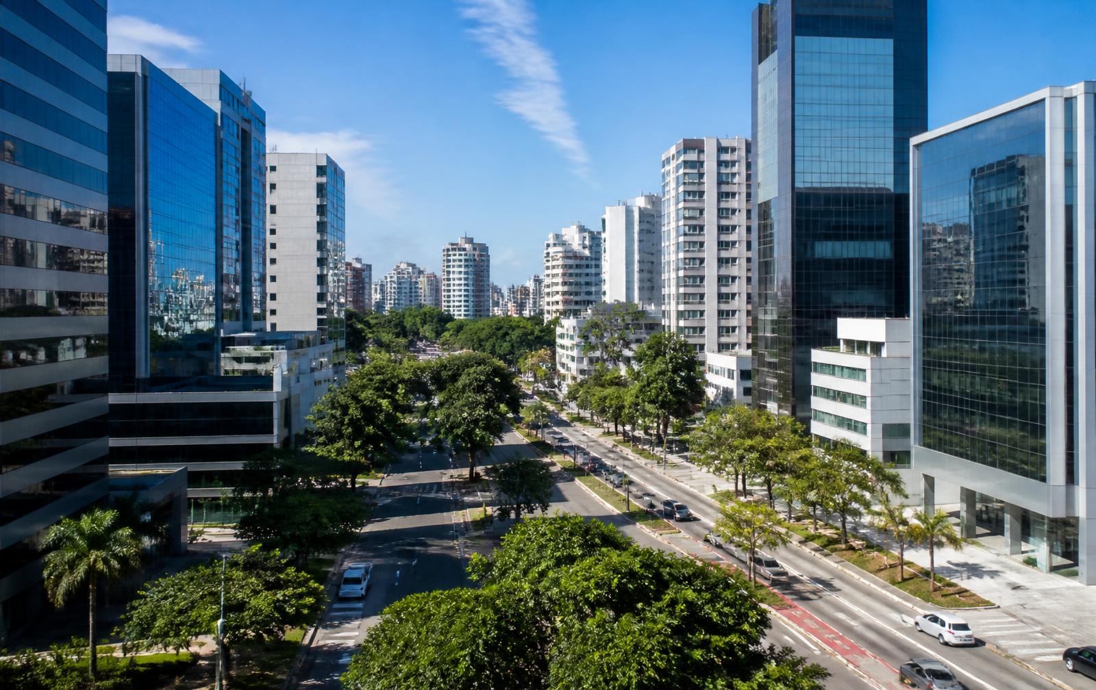 Ambiente empresarial urbano na região de Sumaré